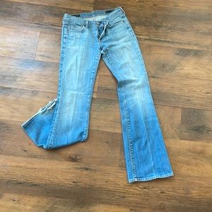 Low waisted boot cut jeans